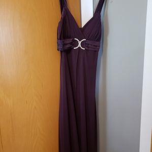Long purple homecoming dress.  Size large